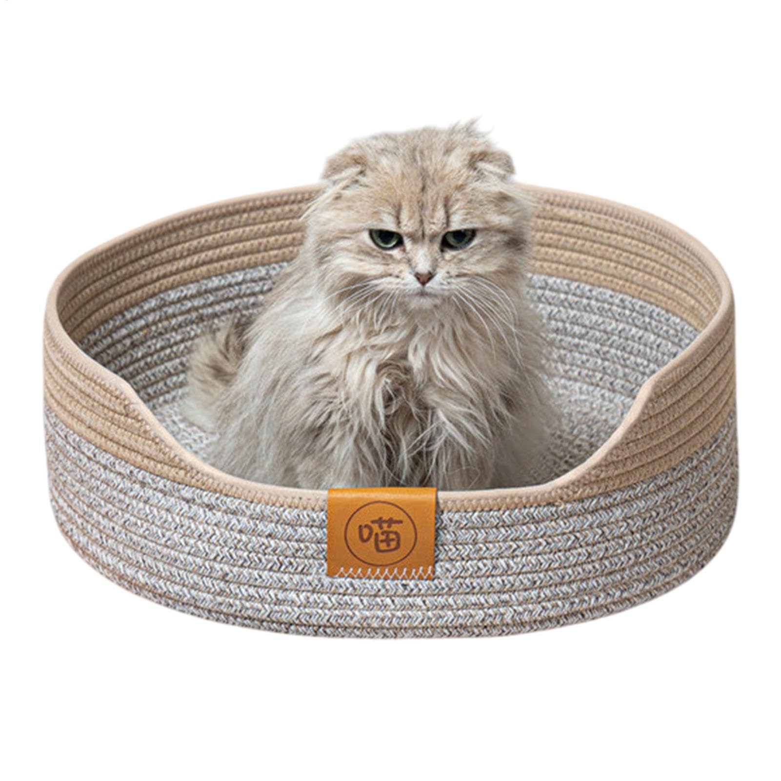 Lit rond pour chien lavable et petit chat de taille moyenne