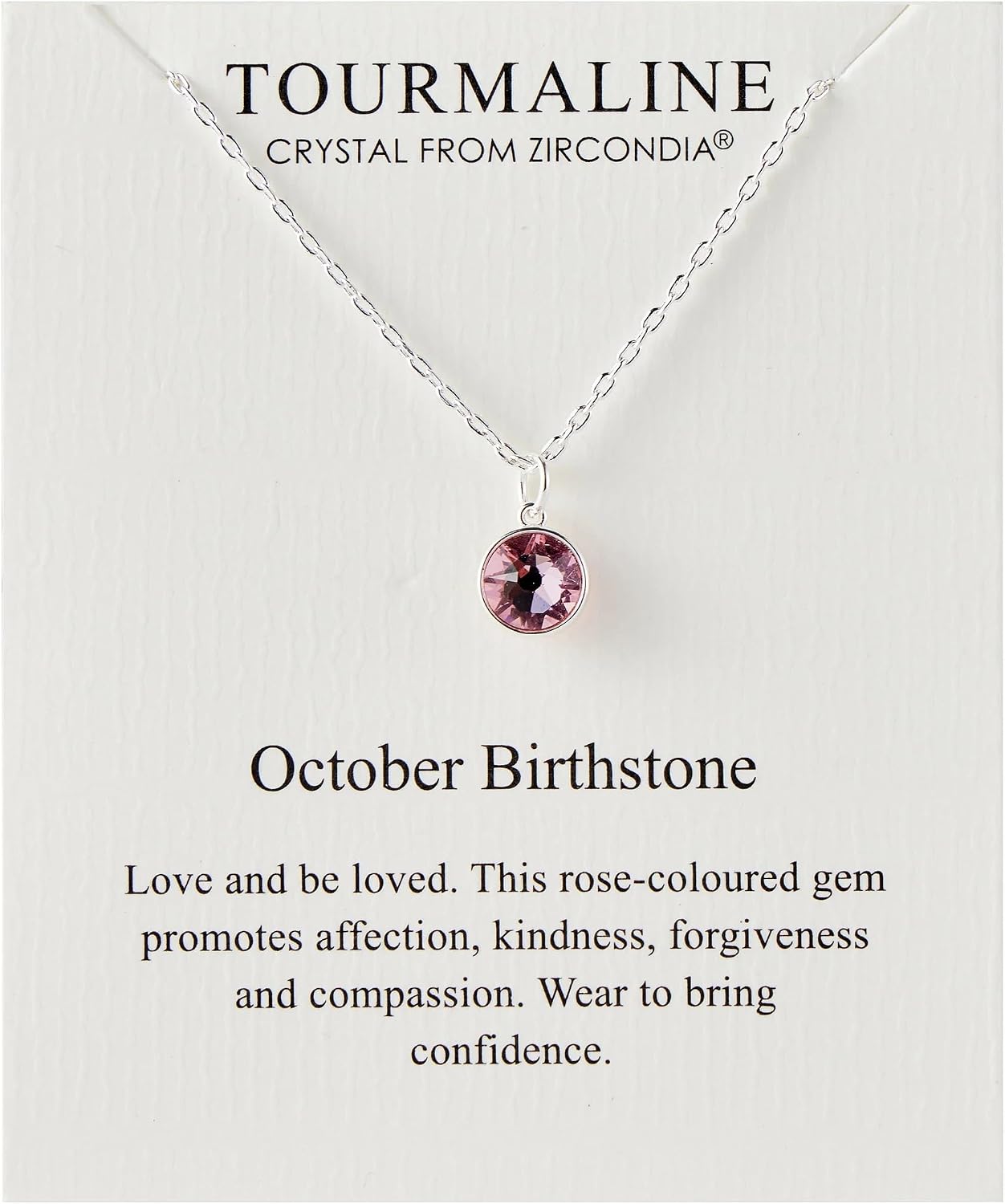 October birthstone necklace