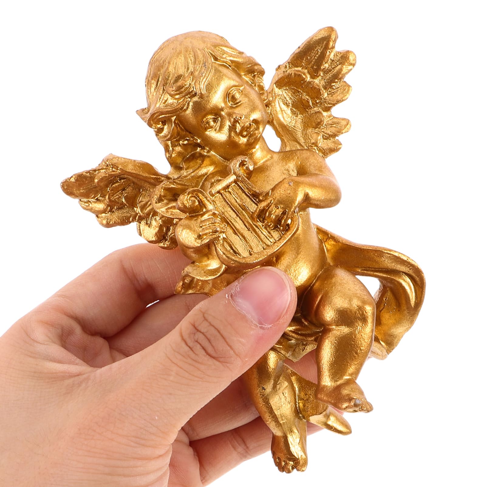 Toyvian 3pezzi Statua Angelo in Resina da Parete Decorazione Retro per Casa Scultura Angelo da Appendere Ornamento Artistico per Interni Accessorio Fotografico o Regalo per Festa