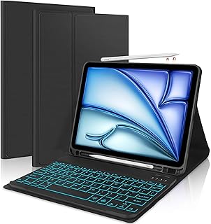 ProElite Keyboard case for Apple iPad Air 13 M4/M3/M2 2026/2025/2024 & iPad pro 12.9 5th/6th Gen with Pencil Holder, Magne Price In India