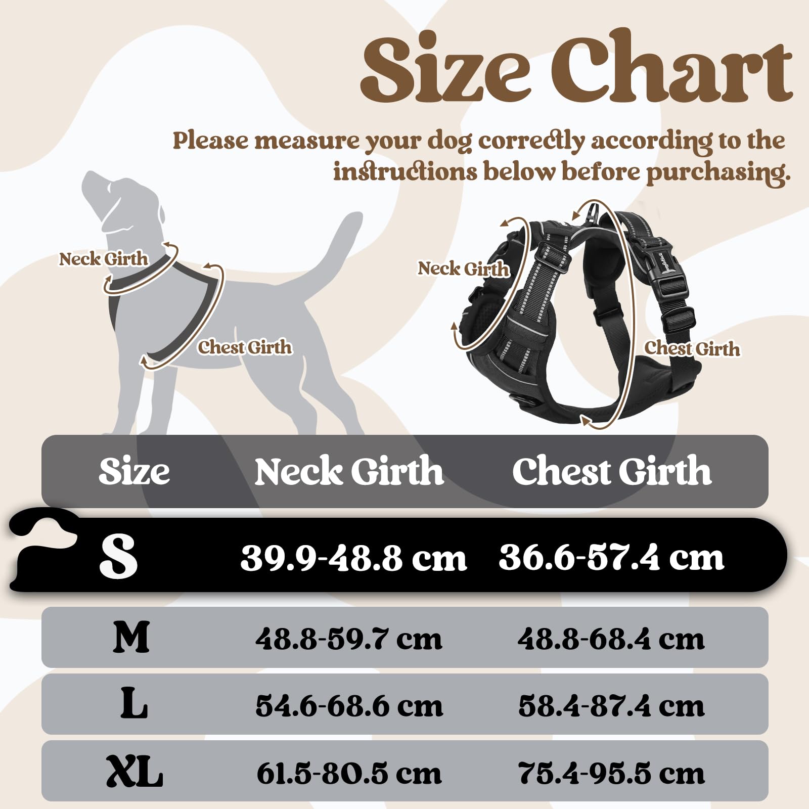 rabbitgoo Dog Harness Small Dog with Neck Release Buckle, Adjustable Soft Padded Puppy Pet Vest with Easy Control Handle - Image 2