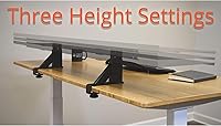 Vista 6 de Stand Up Desk Store Soporte de monitor de altura ajustable (48 pulgadas de ancho)