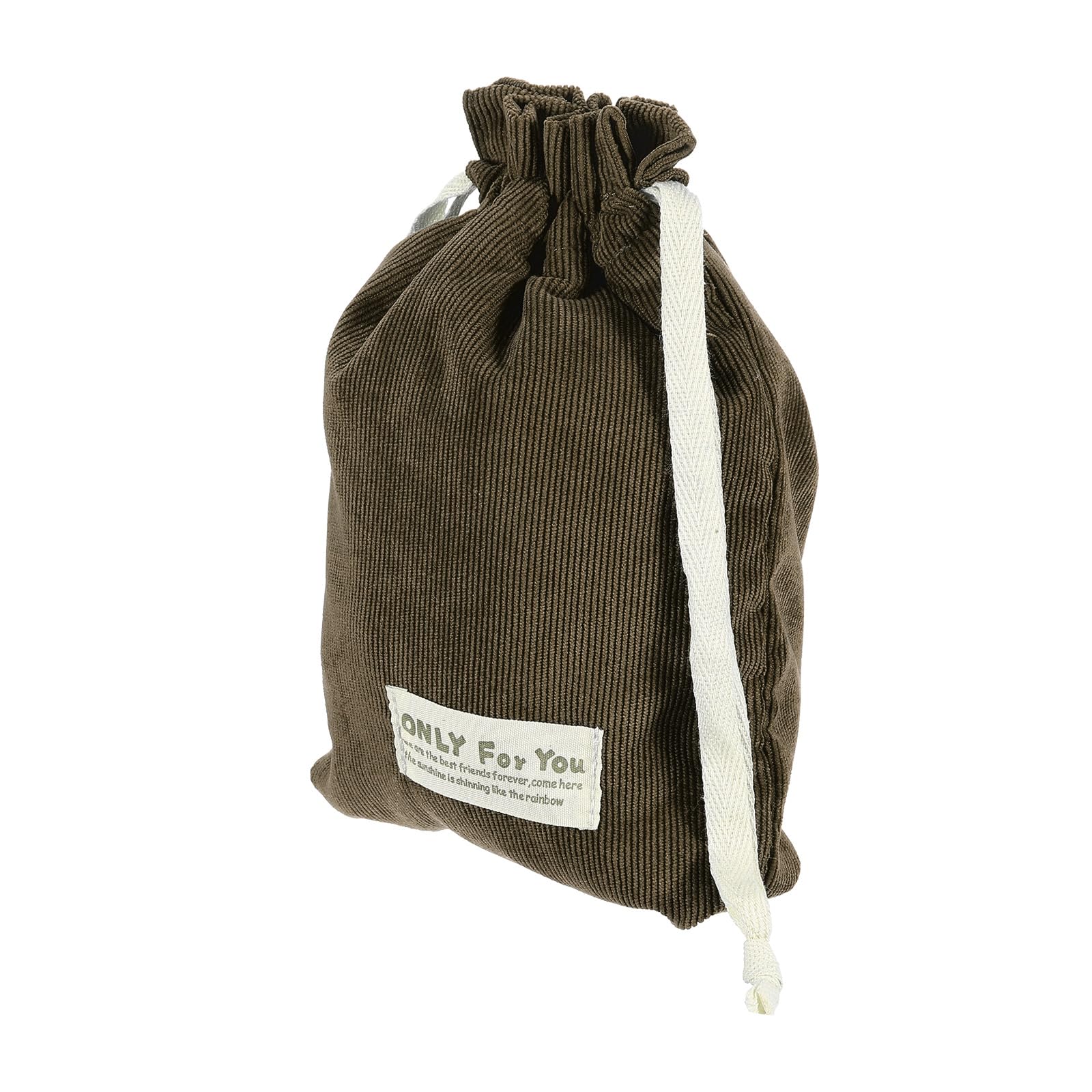 PATIKIL Soft Drawstring Lens Case, 9.84"x6.69"x0.28" Drawstring Lens Pouch, Camera Protective Handbag for Nikon DSLR Camera Lens, Brown