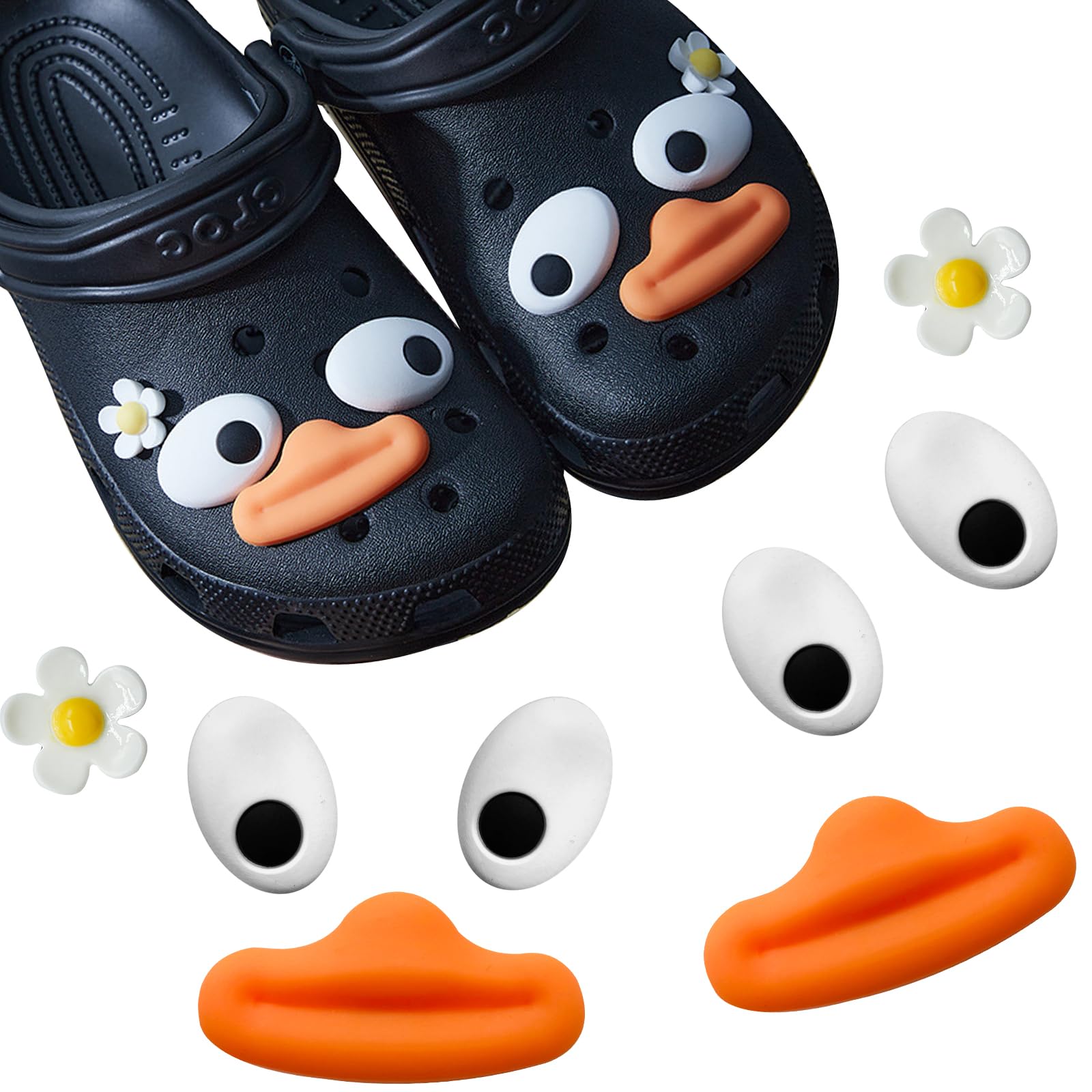 Śmieszne Zawieszki do Crocs, 8 Szt. - Urocze Dekoracje do Butów, Chodaków i Sandałów - Akcesoria dla Nastolatek