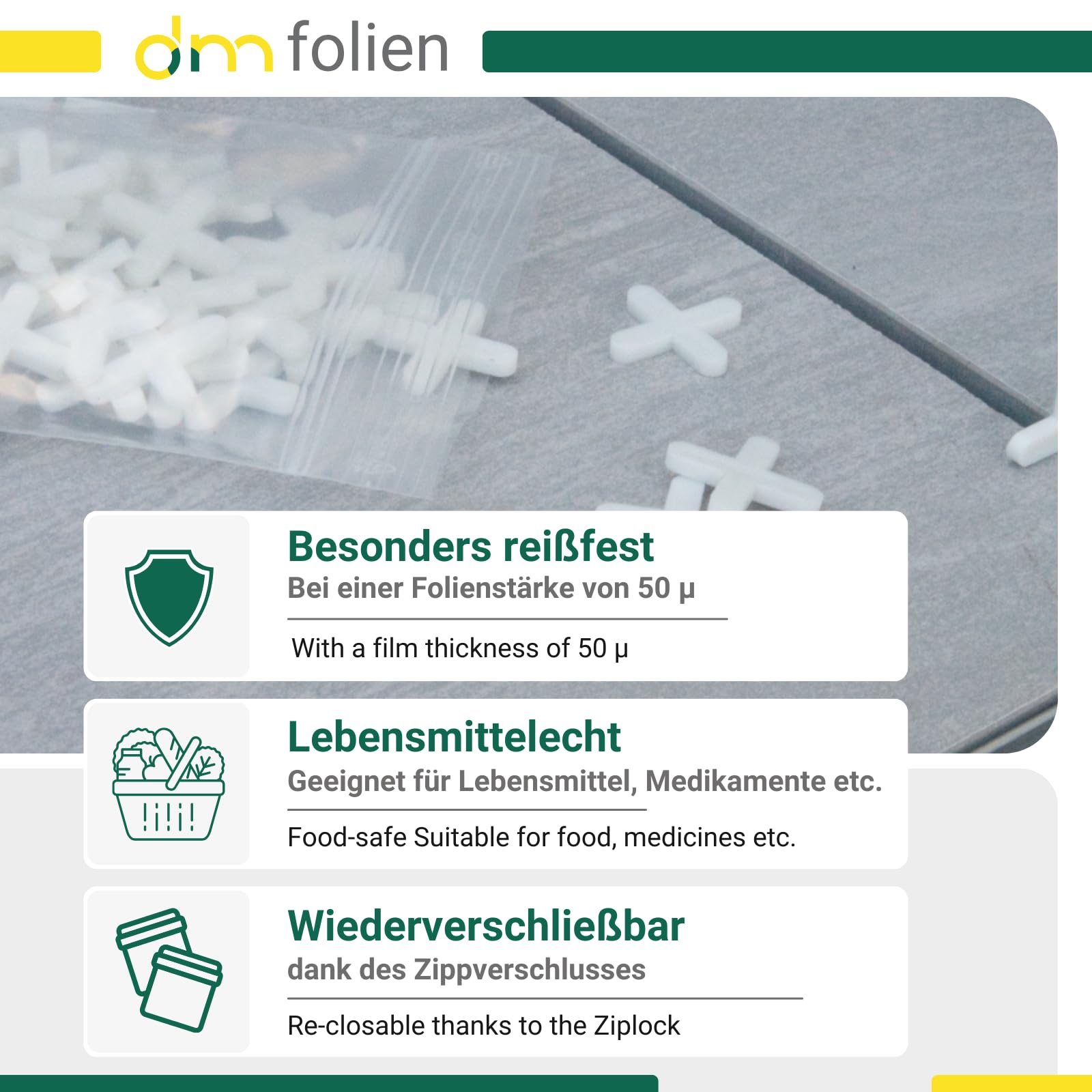 Dm-folien Druckverschlussbeutel 1000 Stück I Viele Produktbild-Vorschau 10