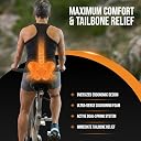 Carefoam Orthopedic Bicycle Seat Cushion Cover for Men & Women | Hypersoft Foam Bike Saddle Pad for Mountain, Road, Commuter & Indoor Exercise Cycles | Waterproof, Universal Fit gallery image