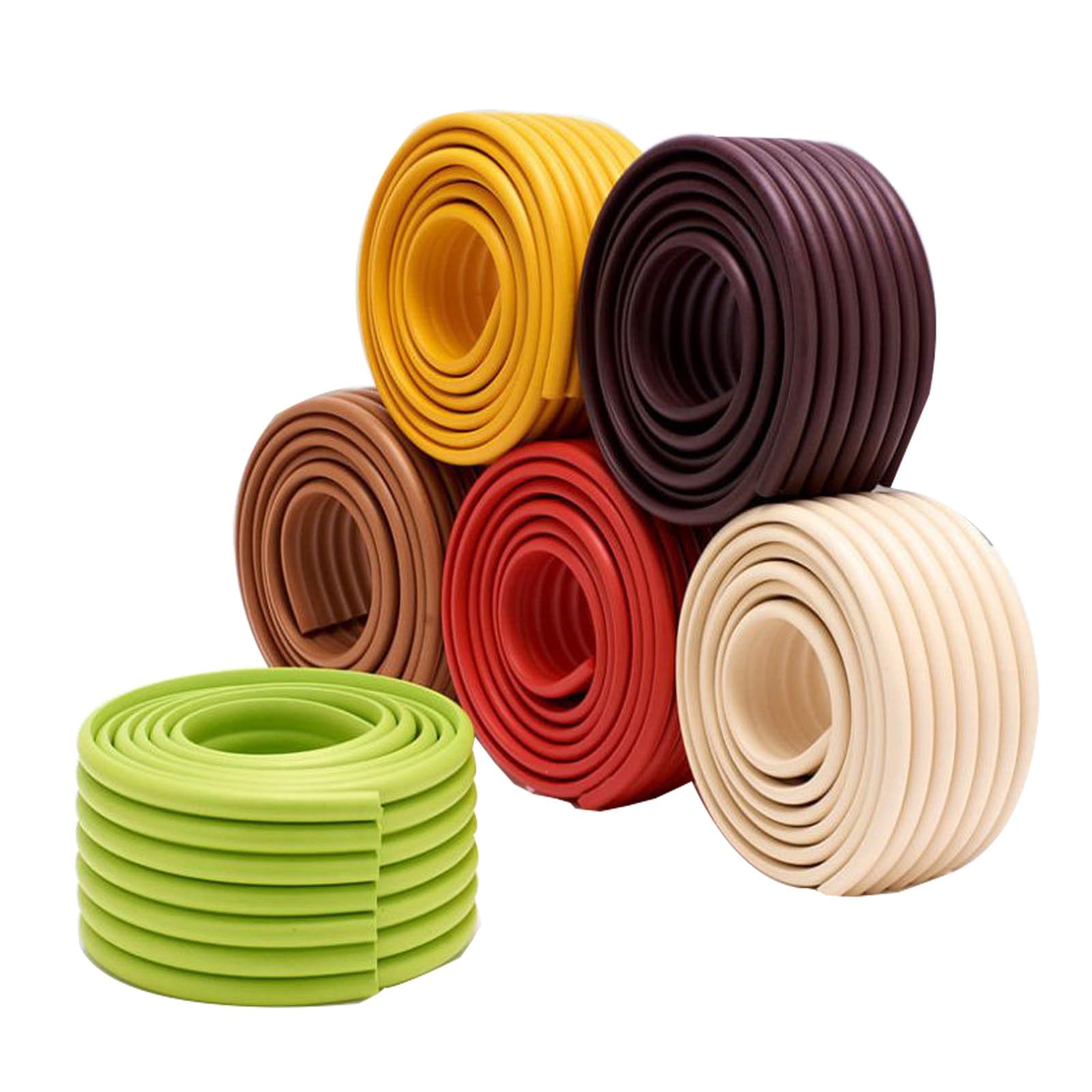Protector de Borde de Esquina - Protector de Parachoques de Seguridad de Ajuste Delgado Amarillo - Caucho nitrilo Ancho de 80 mm Muebles Tira Parachoques(Pink,20M)