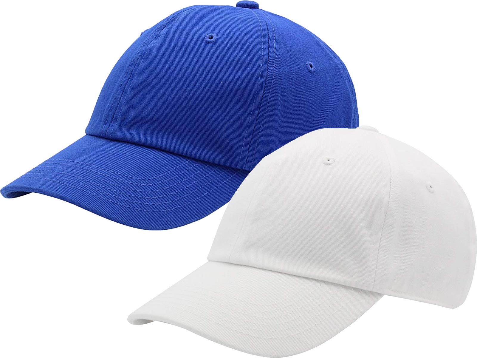 Zipper-GCaps Combo Pack Plain Cotton Baseball Cap for Men Women Free Size with Adjustable Buckle
