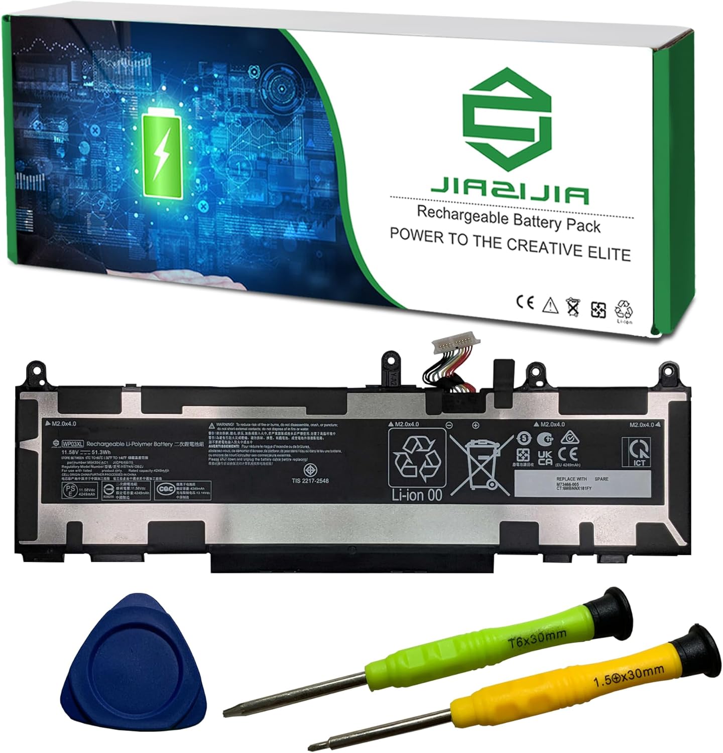 WP03XL Laptop Battery for HP EliteBook & ZBook models