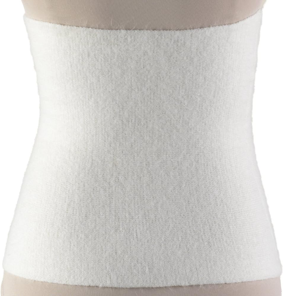 Back Warmer Angora Arthritis Relief, White, Large
