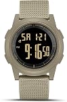 Montre de sport numérique pour hommes LED Écran Grand visage Montres militaires pour hommes Imperméable Casual chronomètre lumineux Alarme simple Army Watch Fashion Wrist Watch pour hommes