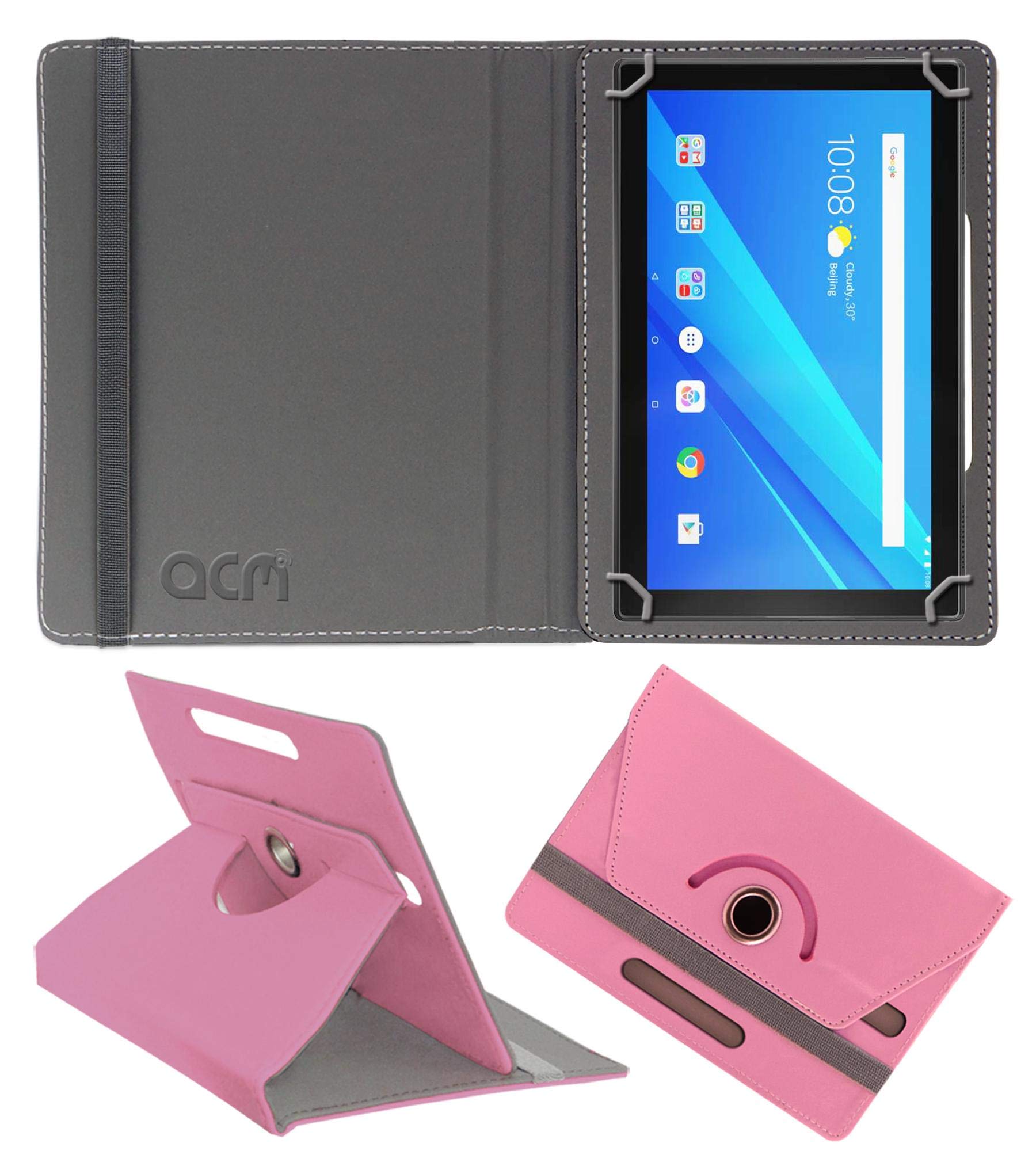 Acm Rotating Leather Flip Case Compatible with Lenovo 10 Inch Byju Tablet Cover Stand Light Pink (B07V1FL3F9) Amazon Price History, Amazon Price Tracker