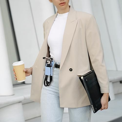 Miniatura 4 de Beautyflier Soporte para estetoscopio de piel sintética con clip para todos los modelos Littmann, ADC, MDF, adscopo y soporte para estetoscopio,