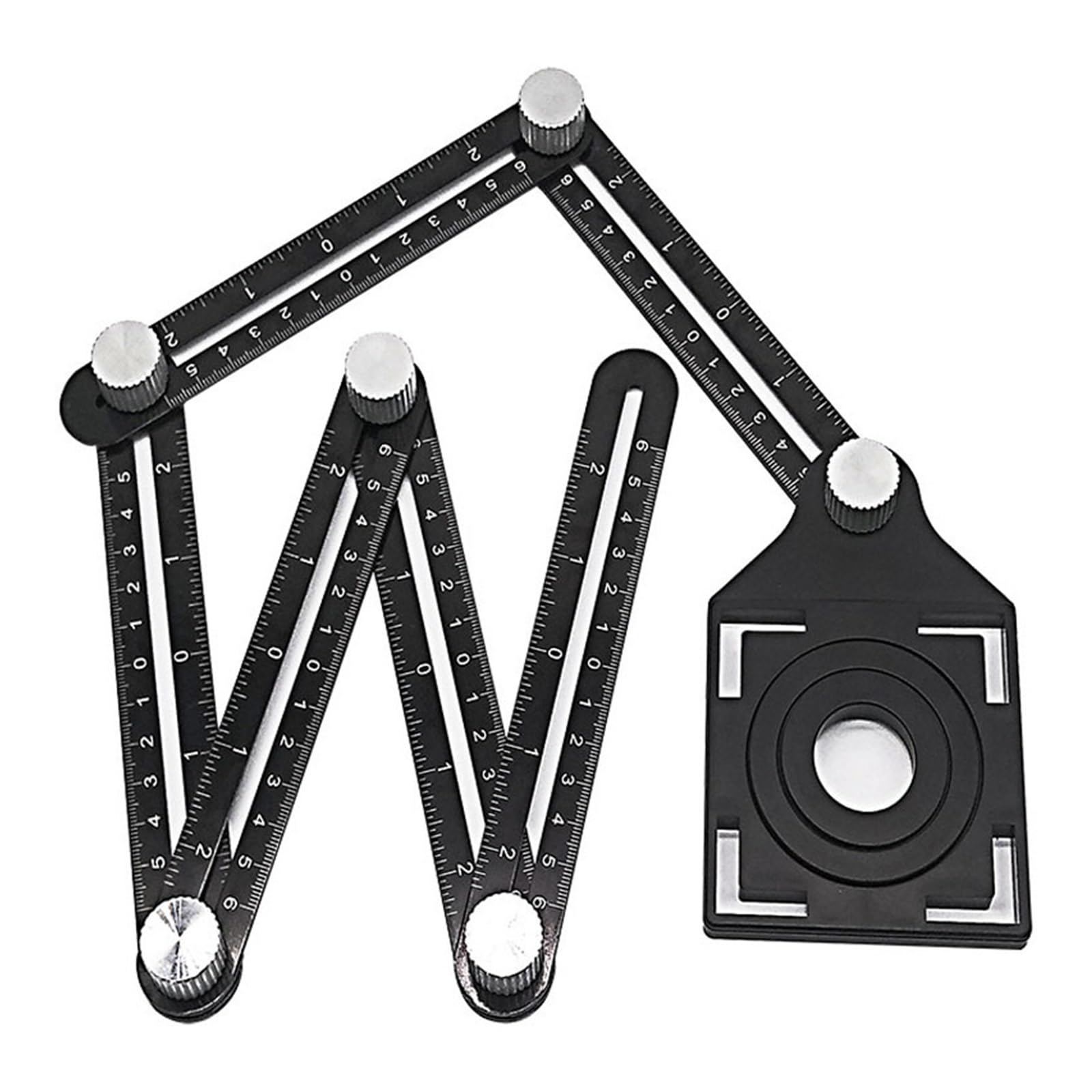 Bnvewr One Color Digital Angle Finder, Aluminum Alloy Angle Ruler Finder, Measuring Perforated Template Tool Locator Drill Guide Tile Hole,Inclinometer