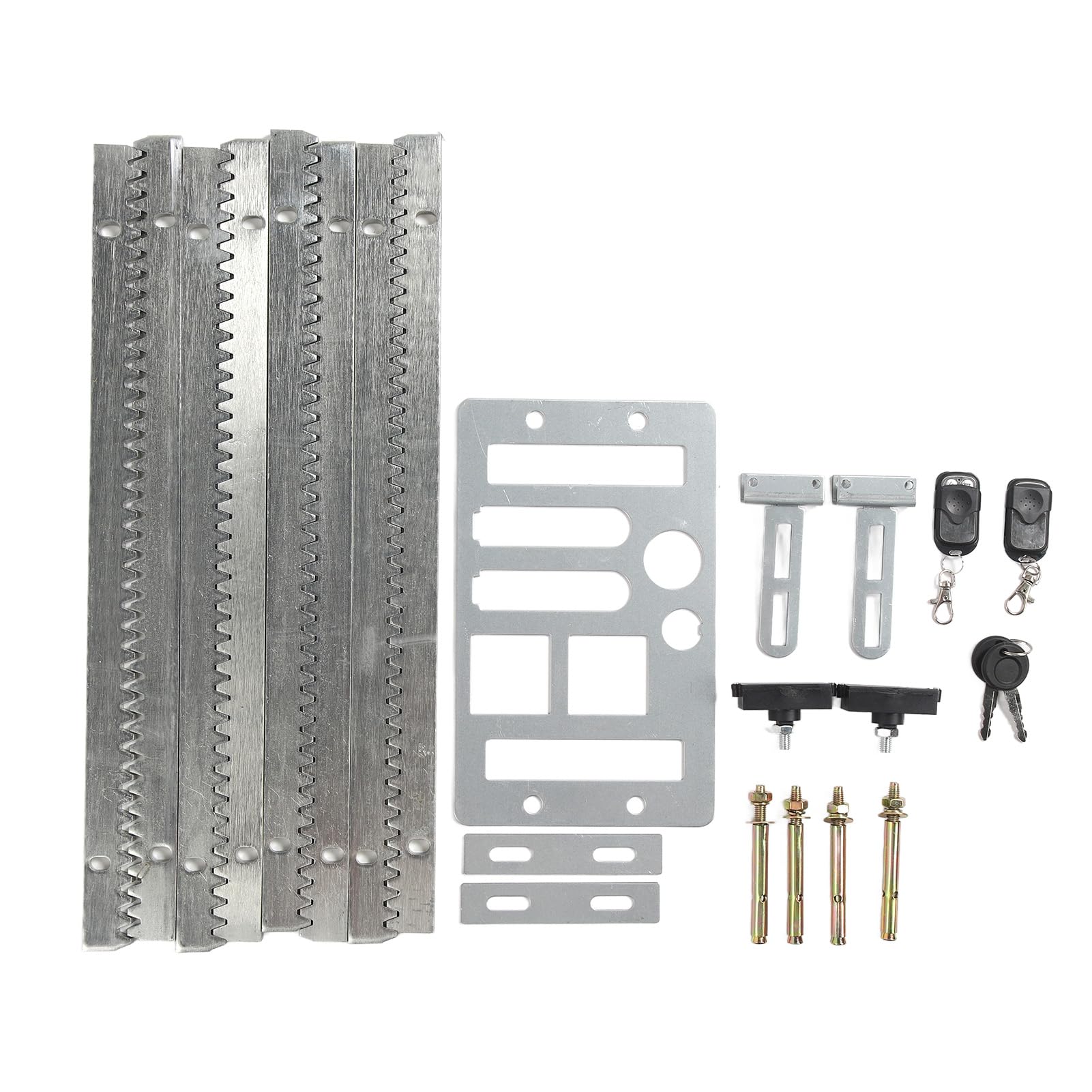 Actionneur de portail coulissant électrique, 3600LB Ouvre-porte coulissant automatique avec 2 télécommandes Portail coulissant pour portes de terrasse portes de villa portes coulissantes (220 V)