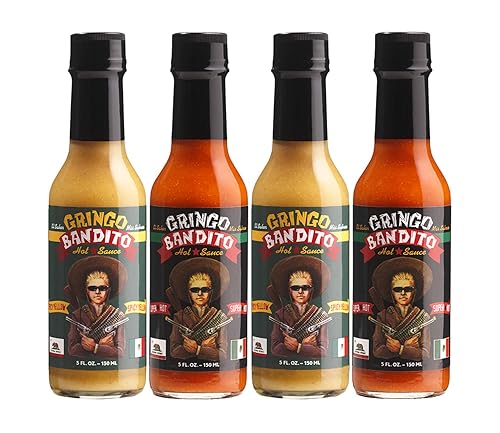 Gringo Bandito Salsa picante 5 onzas Paquete de 4