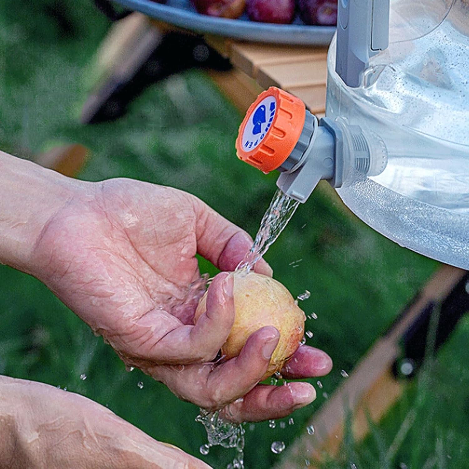 Water Reservoir Camping Water Jug, Transparent Water Containers BPA Free Water Storage Bucket with Spigot, No Leakage Portable Emergency Water Tank for Outdoor Hiking Camping Picnic Accessories Water