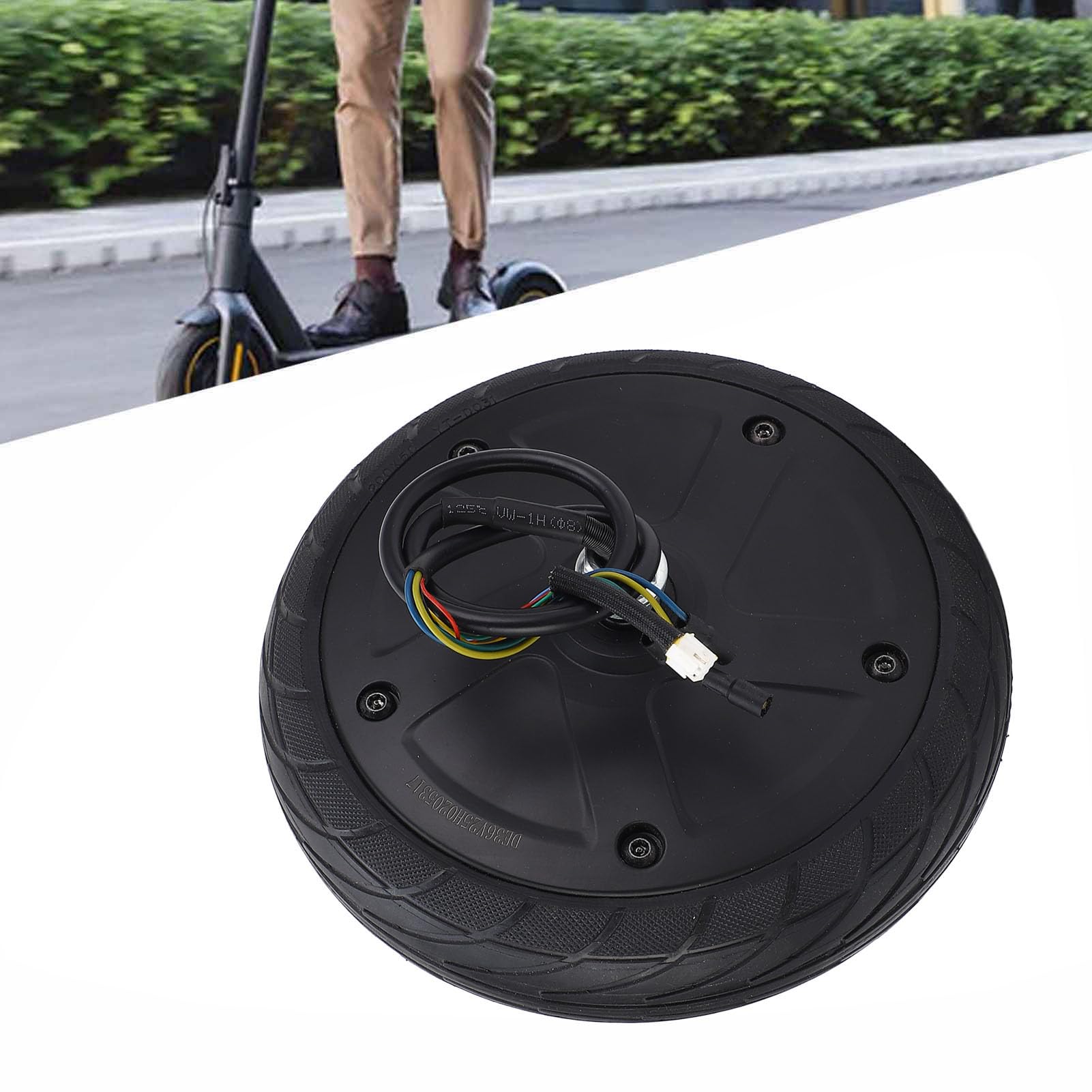 Pneu de Roue de Moteur de Moyeu de Trottinette Électrique pour Ninebot ES1 ES2 ES3 ES4, 36V 350W Moteur d'Entraînement de Roue Avant de Scooter Électrique