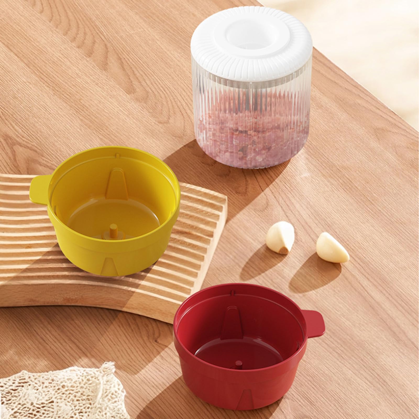 Dispositivo de cocina multifunción picadores eléctricos para carne, nueces vegetales, motor de bajo ruido, perfecto para apartamentos, espacio de nueces, verduras, bajo, multifuncional, silencioso