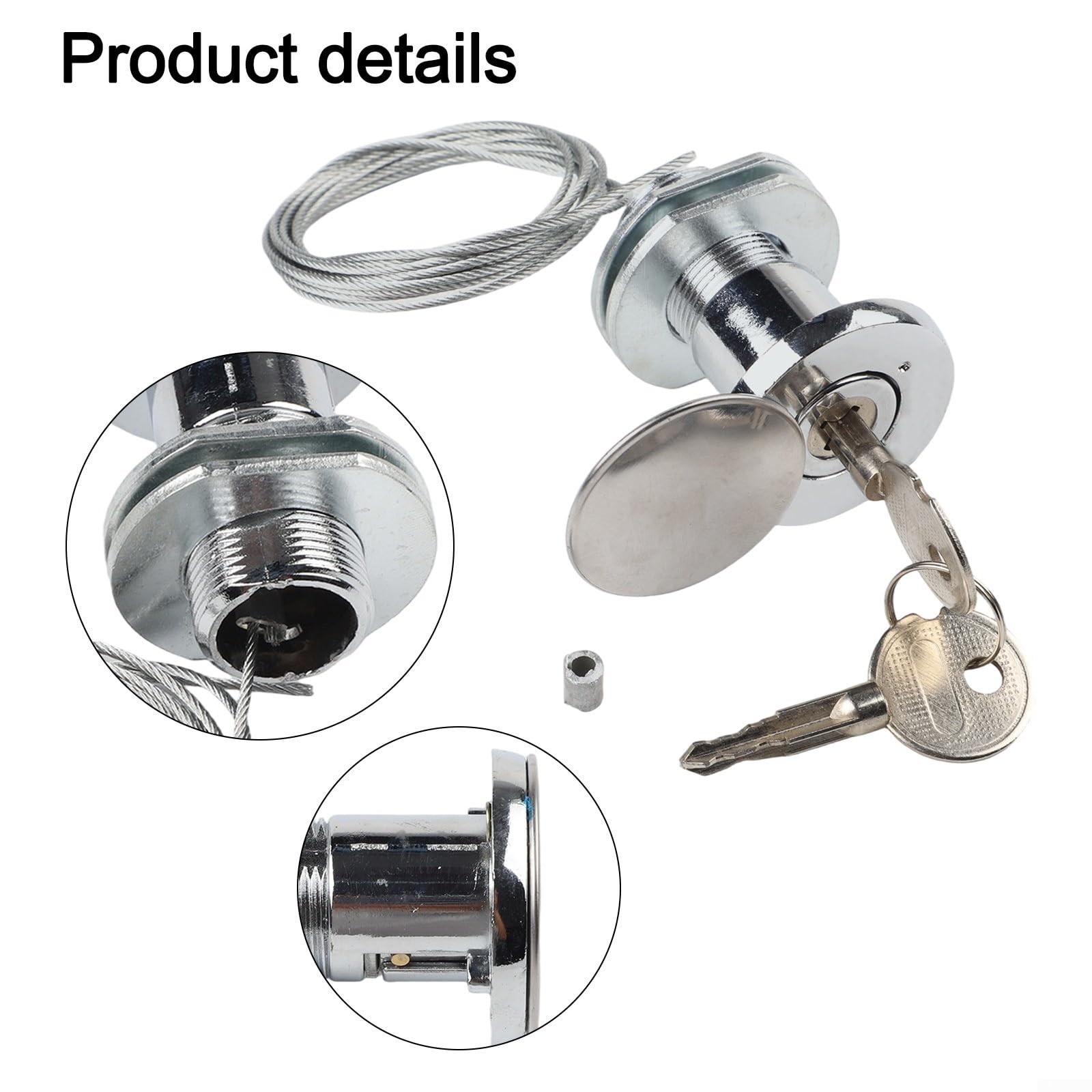 Kit di blocco a sgancio rapido per porte di garage, porte, garage, con filo di acciaio e struttura in metallo, compatibile con porte di marche