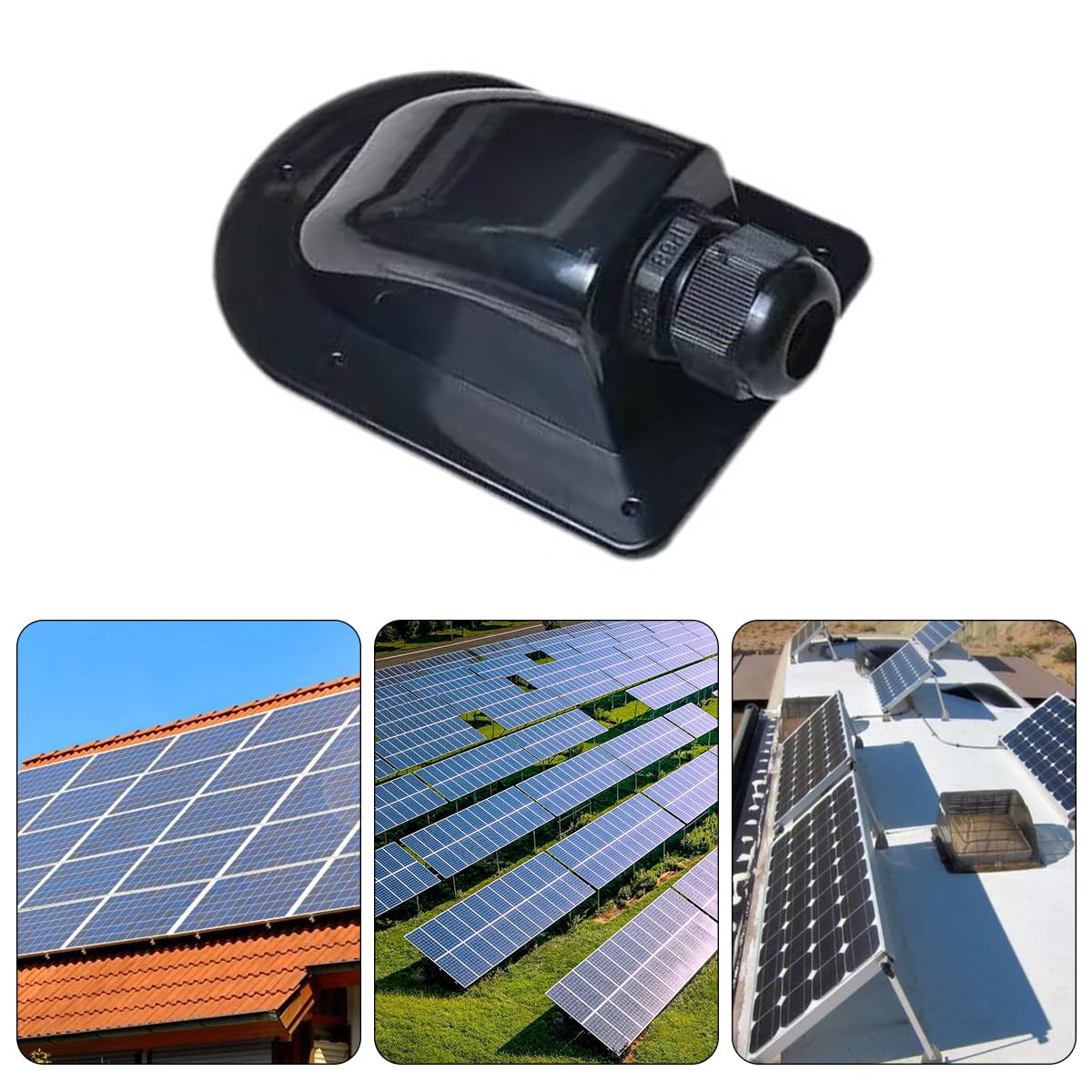 Solarny przepust ścienny, dławik kablowy, 1-krotny, 2 sztuki, przepust kablowy, wodoszczelny przepust dachowy, przepust kablowy do satelity solarnej, klimatyzatora, przyczepy kempingowej, łodzi,