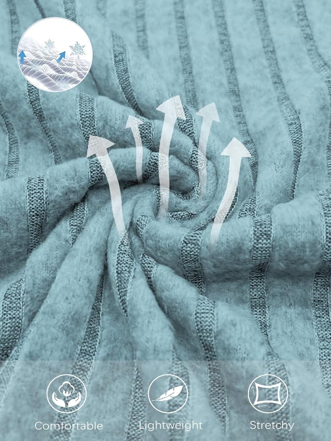 DOLNINE Women's- Plus- Size -Sweatshirts Long Sleeve Crew Neck Casual Fall Tops Lightweight Soft Loose Fit Pullover Shirts - Image 5