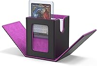 Vista 6 de ZLCA Caja de Mazo de Cartas con 2 divisores para tarjetas MTG, caja de almacenamiento horizontal grande para tarjetas que se adapta a más de 150 4