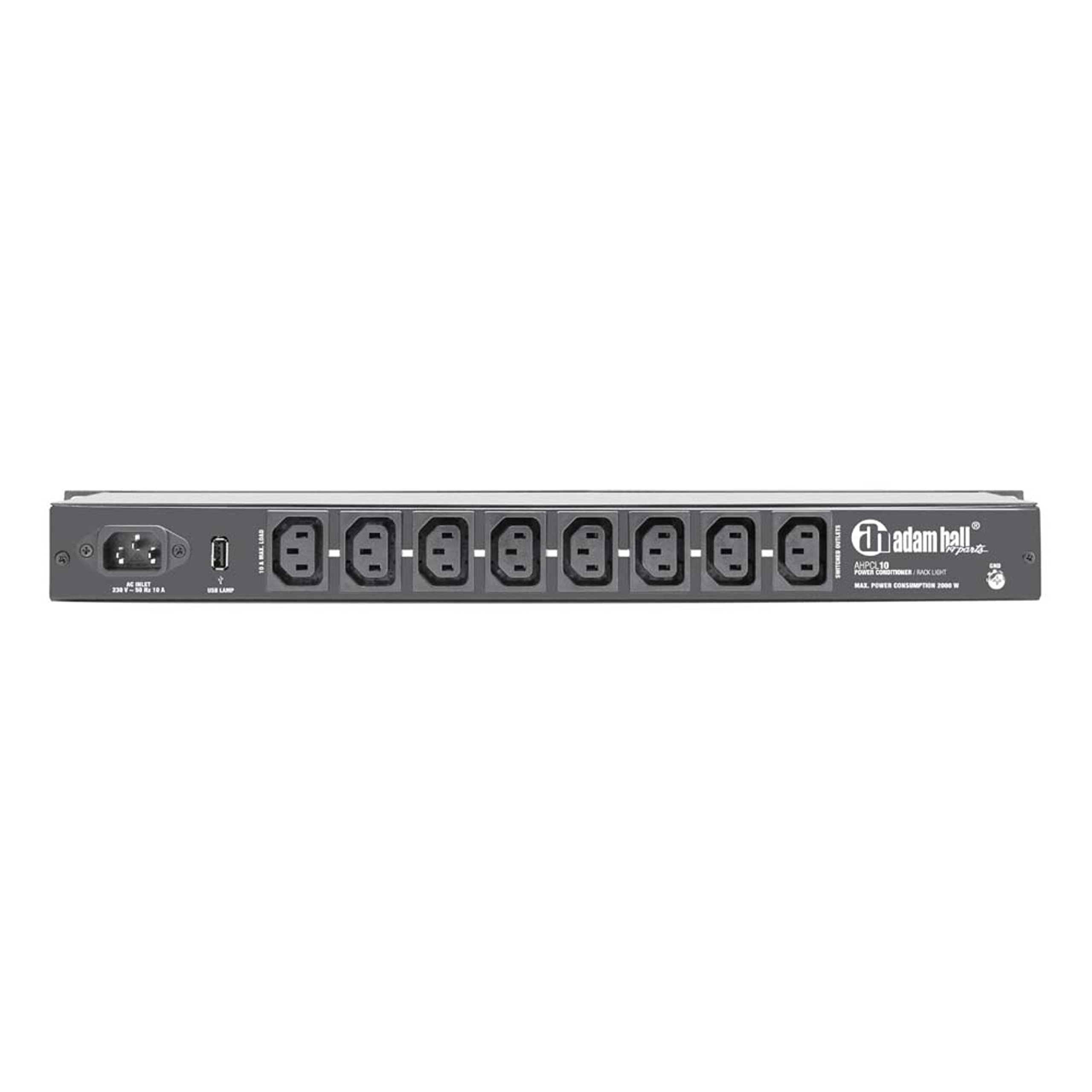 Adam Hall 19" Parts PCL 10 - Regolatore di tensione con illuminazione rack