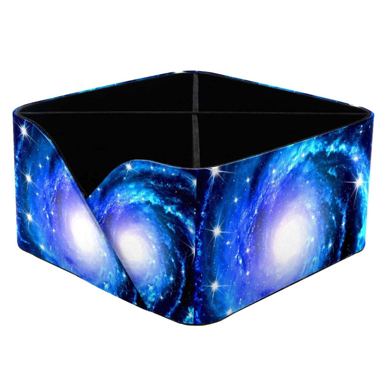 KengjuTesu Amazing Star River Desktop Organizer Pen Holder, Rectangular Pencil Cup for Office, Study and Makeup Stations