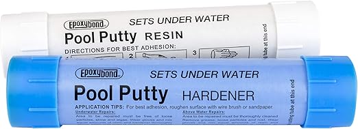 2-Part Set | Swimming Pool & Spa Repair | Easy DIY | Fix Cracks Leaks Underwater or Above | Concrete, Fiberglass & Variety of Other Surfaces | by Atlas Minerals