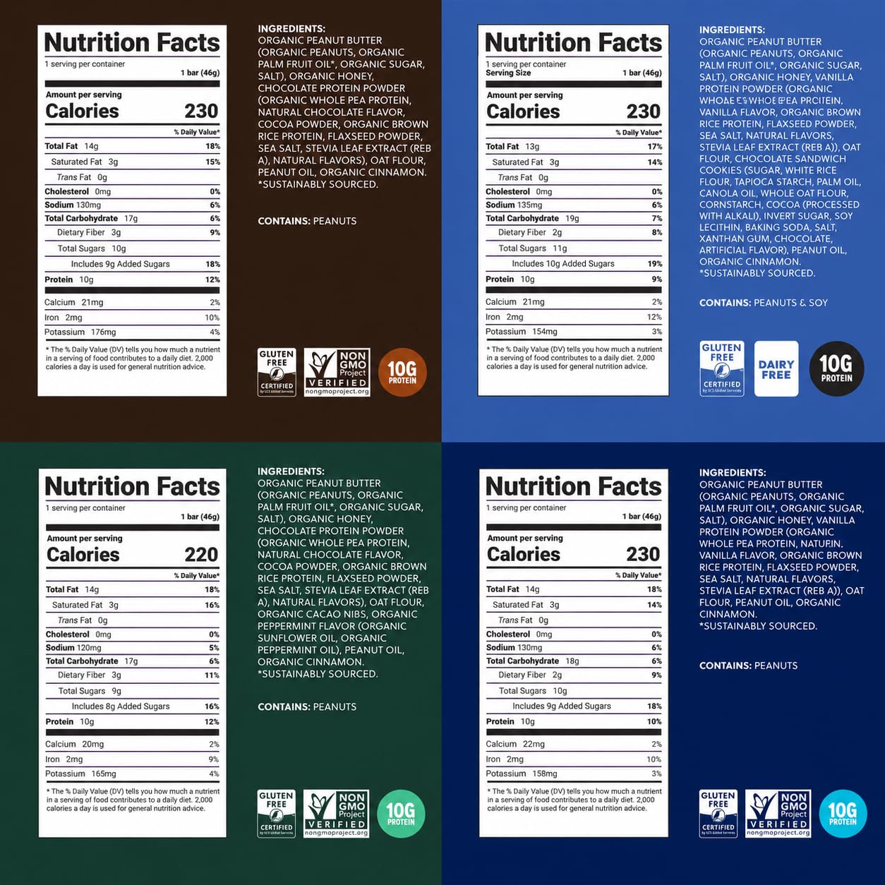 FROPRO Variety Sampler Plant Protein Bars, Gluten Free Snack Bars, 12 Pack — Amazon image 3