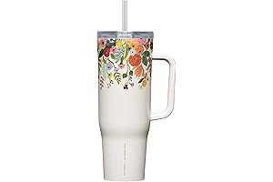 x Rifle Paper Co. Cruiser Insulated Tumbler with Handle and Straw, Garden...