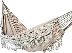 Rede de Dormir Descanso Casal Algodão Luxo Gigante Suporta 300 Kg