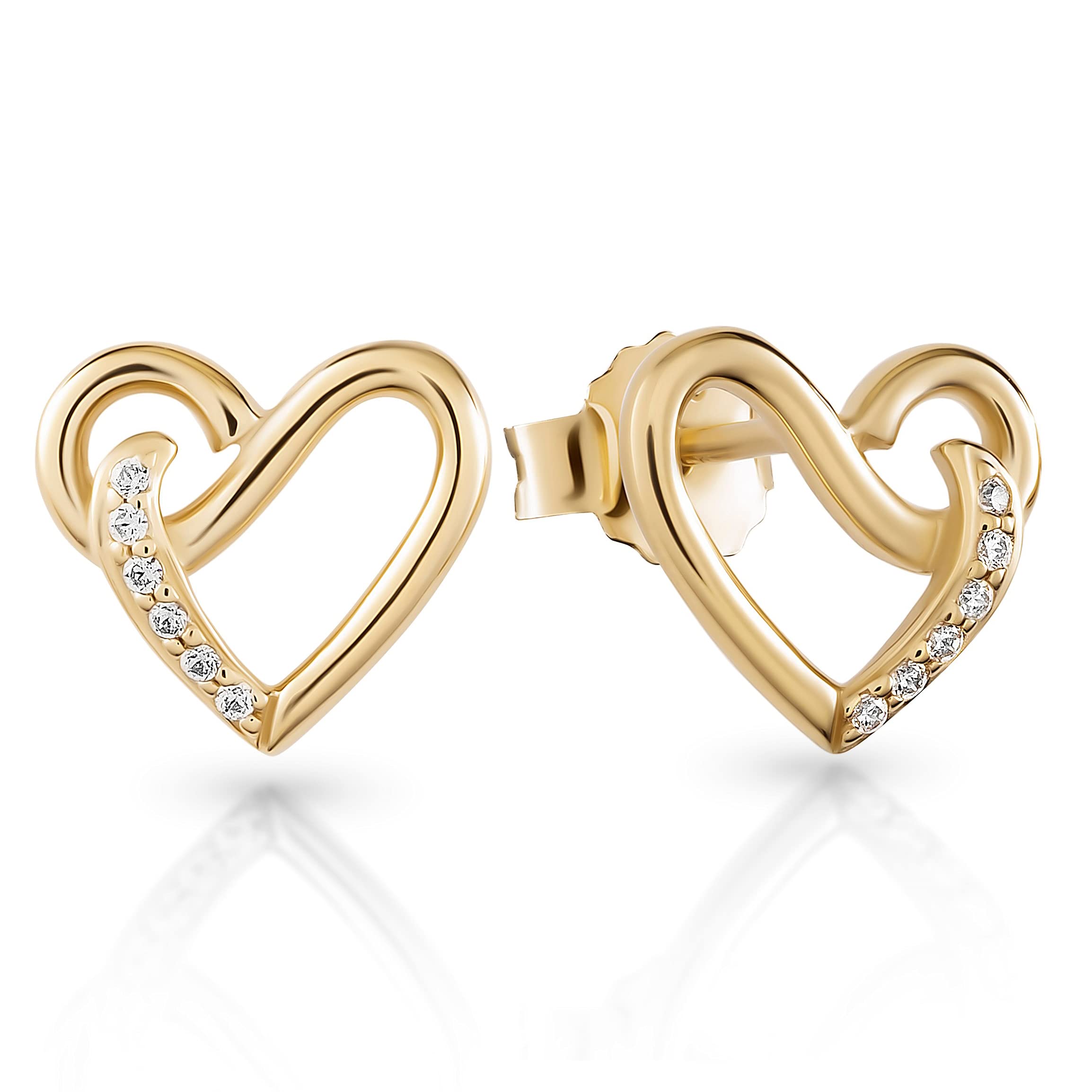 Orecchini Donna In Argento Sterling 925 Con Zirconi - Orphelia ZO-5921, Confezione Regalo, Misura 2,5x1 Cm
