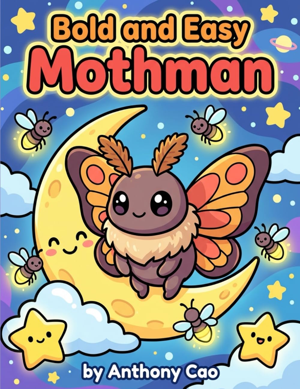 Bold And Easy Mothman Coloring Book: A Calm and Creative Journey Into Folklore