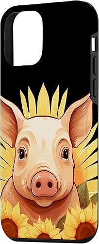 Miniatura 2 de Funda para iPhone 12 mini con diseño de animales de granja y girasoles para jardín