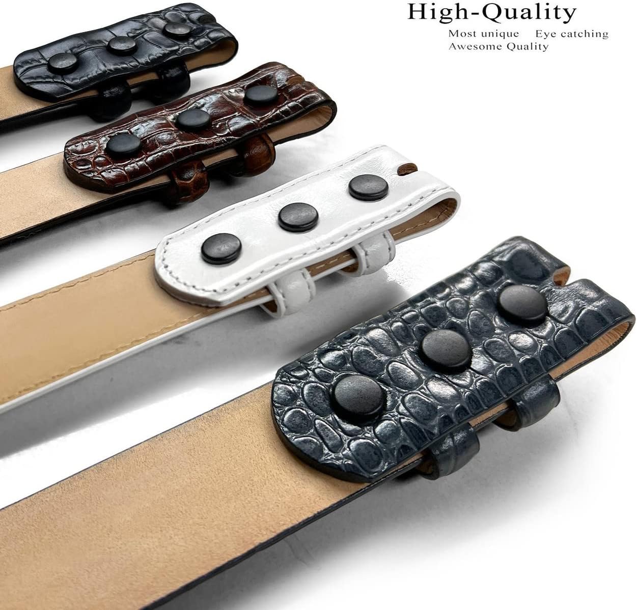 Belts.com Cowhide Full-Grain Genuine Leather Dress Belt Strap,1''(25mm)&1-1/8"(30mm)&1-1/4"(32mm) Wide image 4