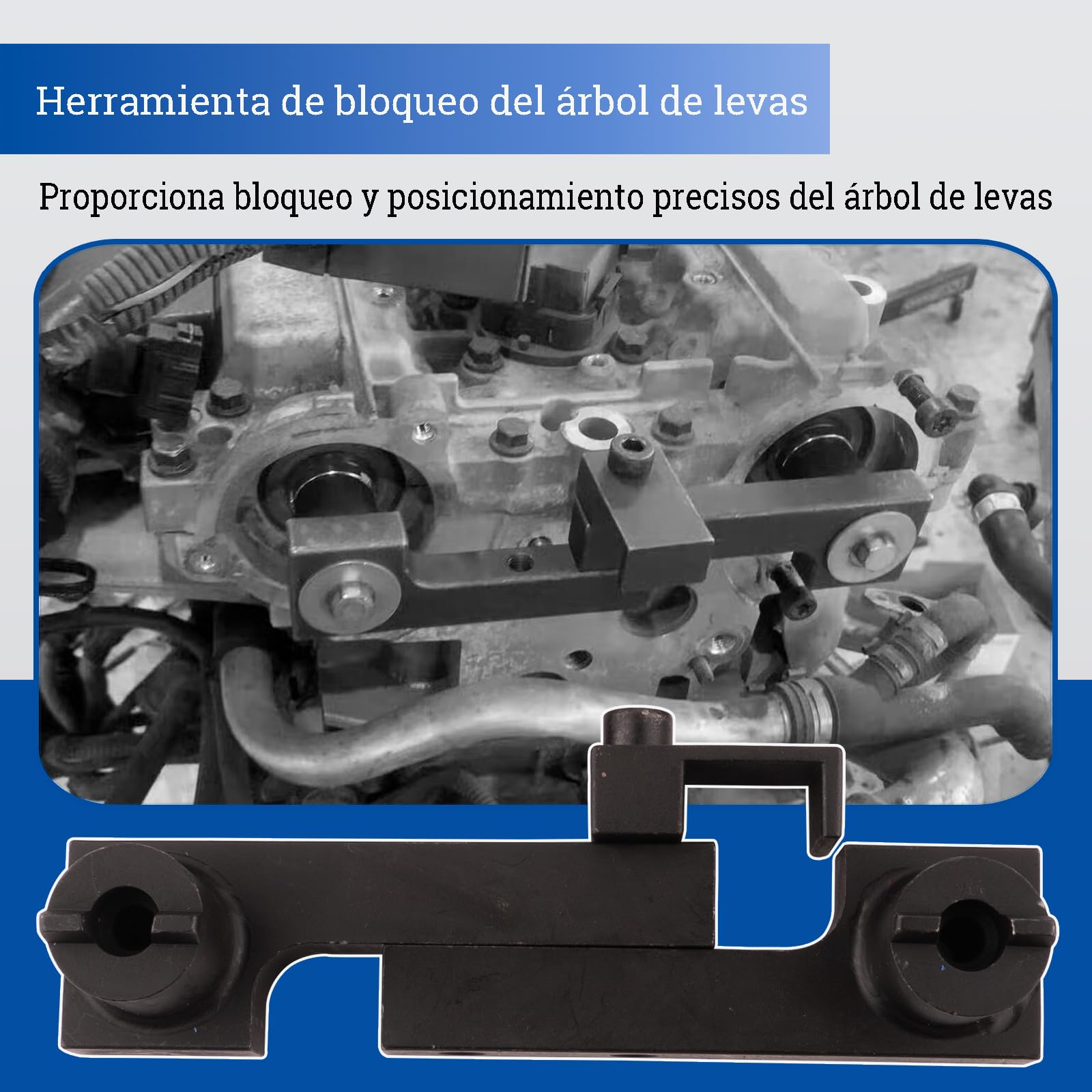 9995451 9995452 Kit de Herramientas de Fijación y Reglaje del Árbol de Levas Compatible con Volvo 4/5/6 Cilindros para 850, S60, V70, XC90 y más