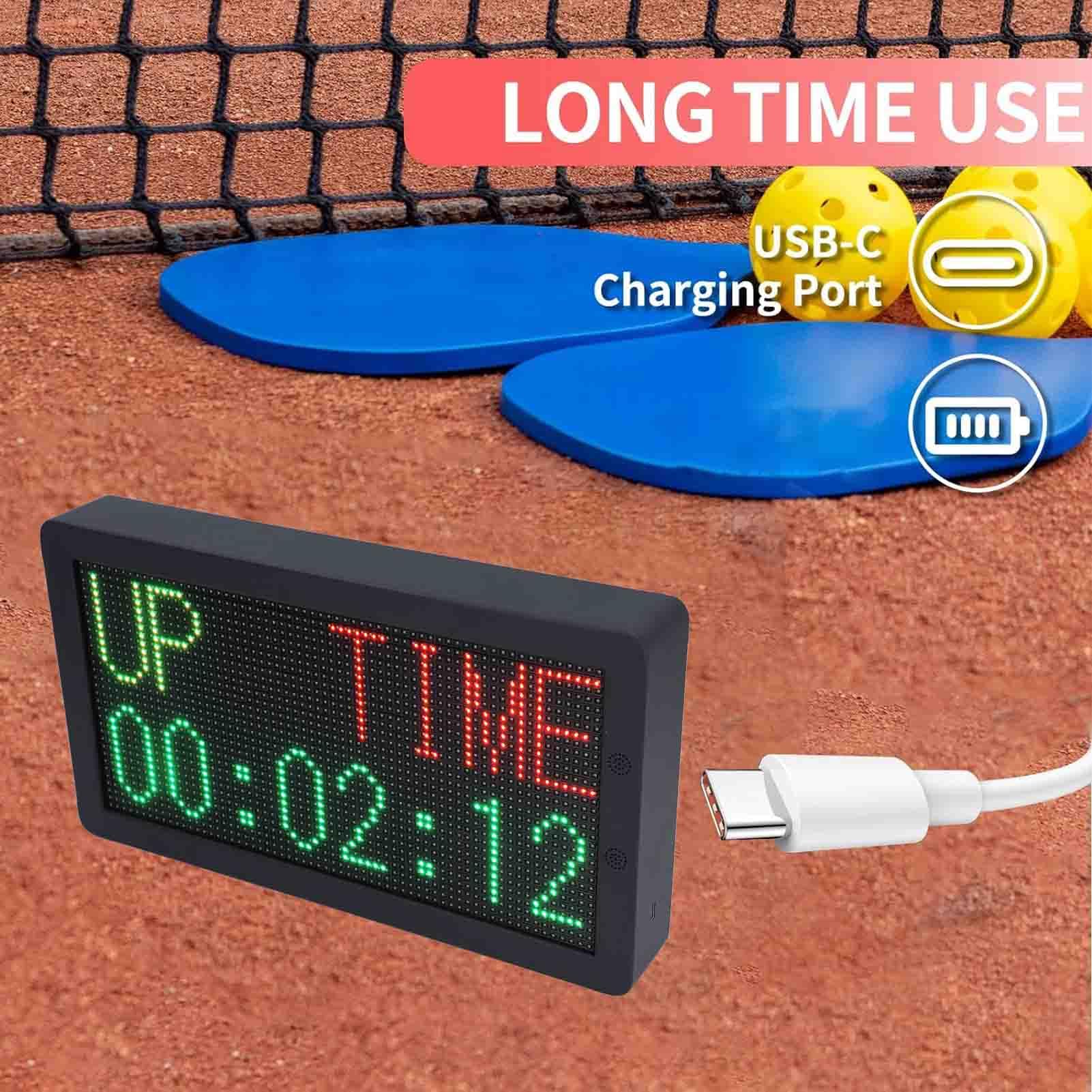 YWBL-WH Digitale Anzeigetafel mit Fernbedienung, 0–199 Punkteanzeige, Unterstützt Timing, Countdown, Geeignet für Basketball, Fußball, Badminton, Aluminiumlegierungsmaterial