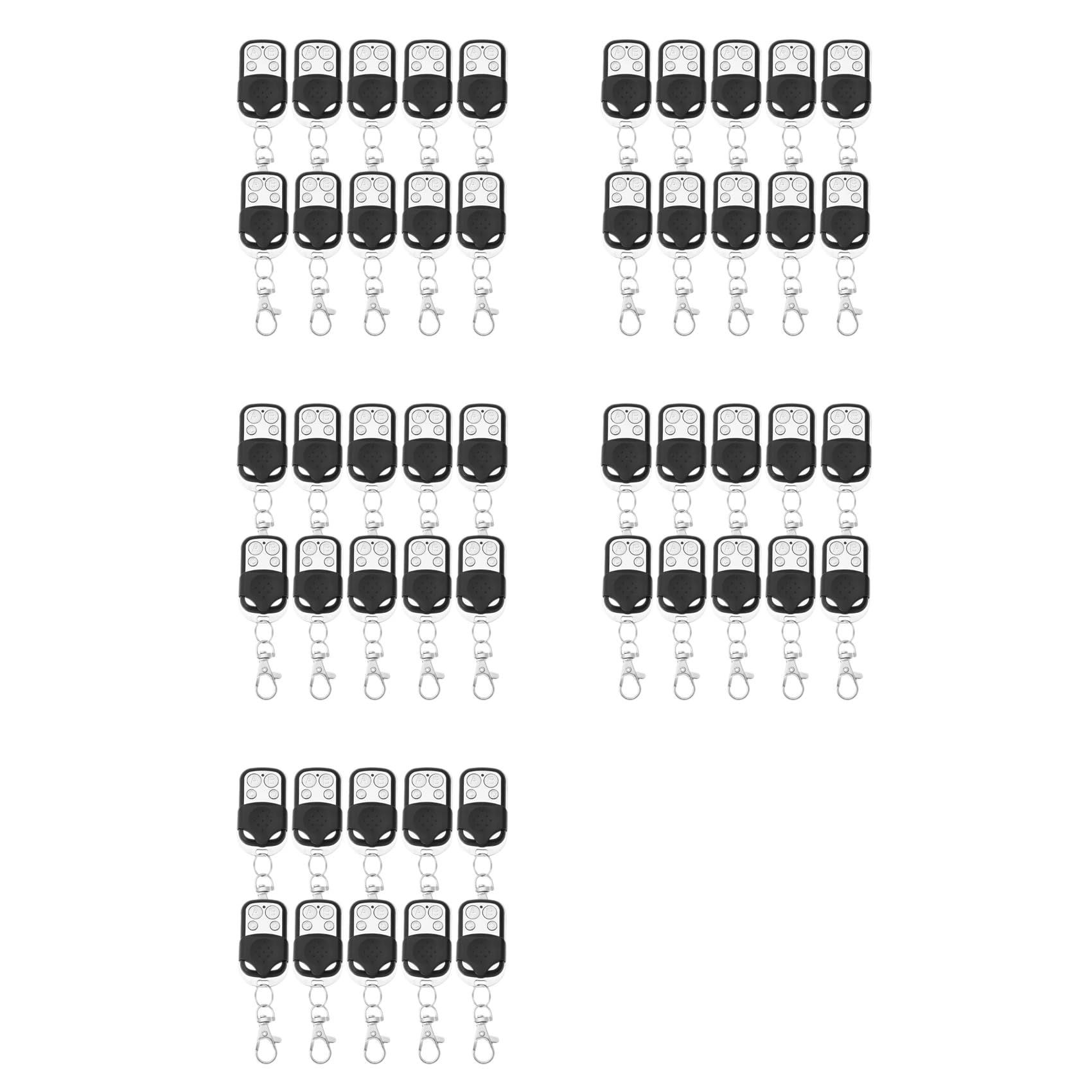 50 Pcs Garage Door Remote Control 433Mhz for Car Garage Door Gate Cloning Remote Control Key