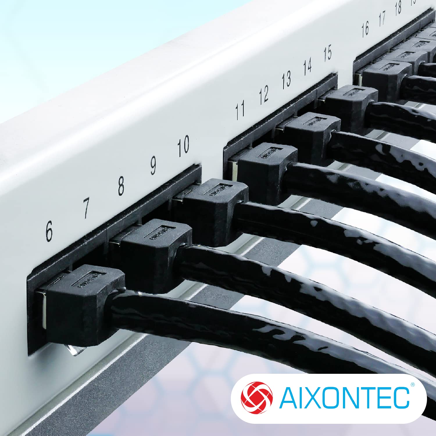 AIXONTEC 5 x 0,5 m Outdoor kurzer RJ45 Stecker Netzwerkkabel Cat.7 S FTP Rohkabel Schwarz HIGH SCREEN FLEX Ethernet LAN Patchkabel 10 Gigabit Außenbereich Industrie Kabel UV-Beständig
