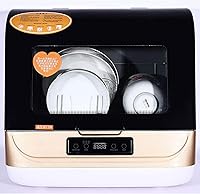 Vista 3 de Lavaplatos compactos de 1200 W mini lavavajillas portátil de encimera 34 programa de lavado de limpieza profunda para apartamentos pequeños