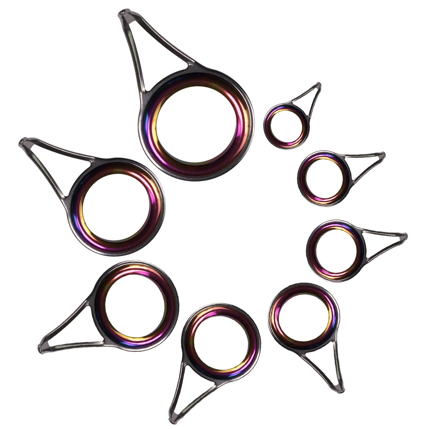 Kit Anneaux De Réparation Canne à Pêche QualyQualy - 30 Pièces En Céramique/Inox, Tailles 1,8-2,8mm