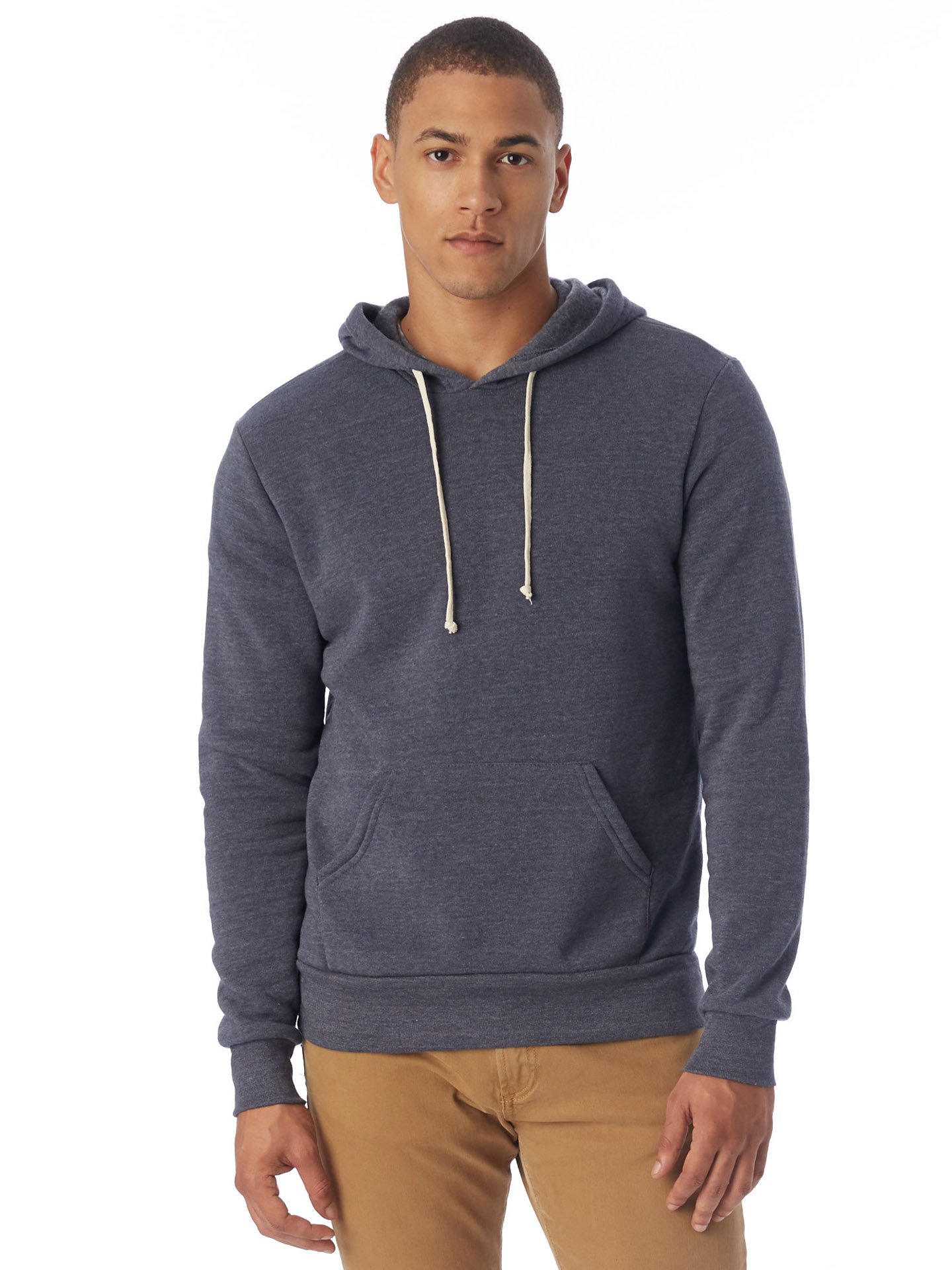 Alternative Cropped Pullover Hoodie Felpa con Cappuccio Uomo