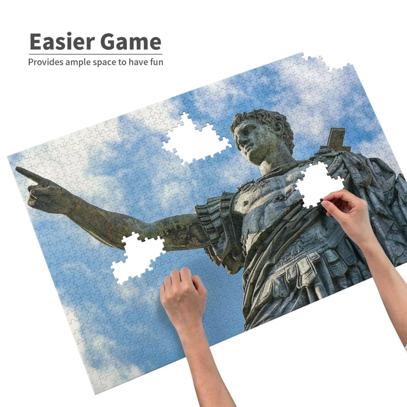 Rzeźba, puzzle dla dorosłych, 5000 elementów, wzór dla mężczyzn, z opakowaniem na prezent, jako prezent dla kobiet, wymagająca aktywność rodzinna dla początkujących, dekoracja pokoju, 105 x 156 cm