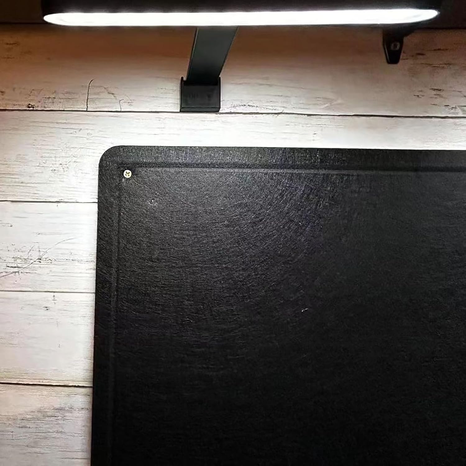 Bulletin Board Decorations, 35.5 x 23.5 inches Decorative Felt Pin Board, Cork Board Alternative for Wall, Felt Bulletin Board with Pushpins,Picture Board for Photos - Black
