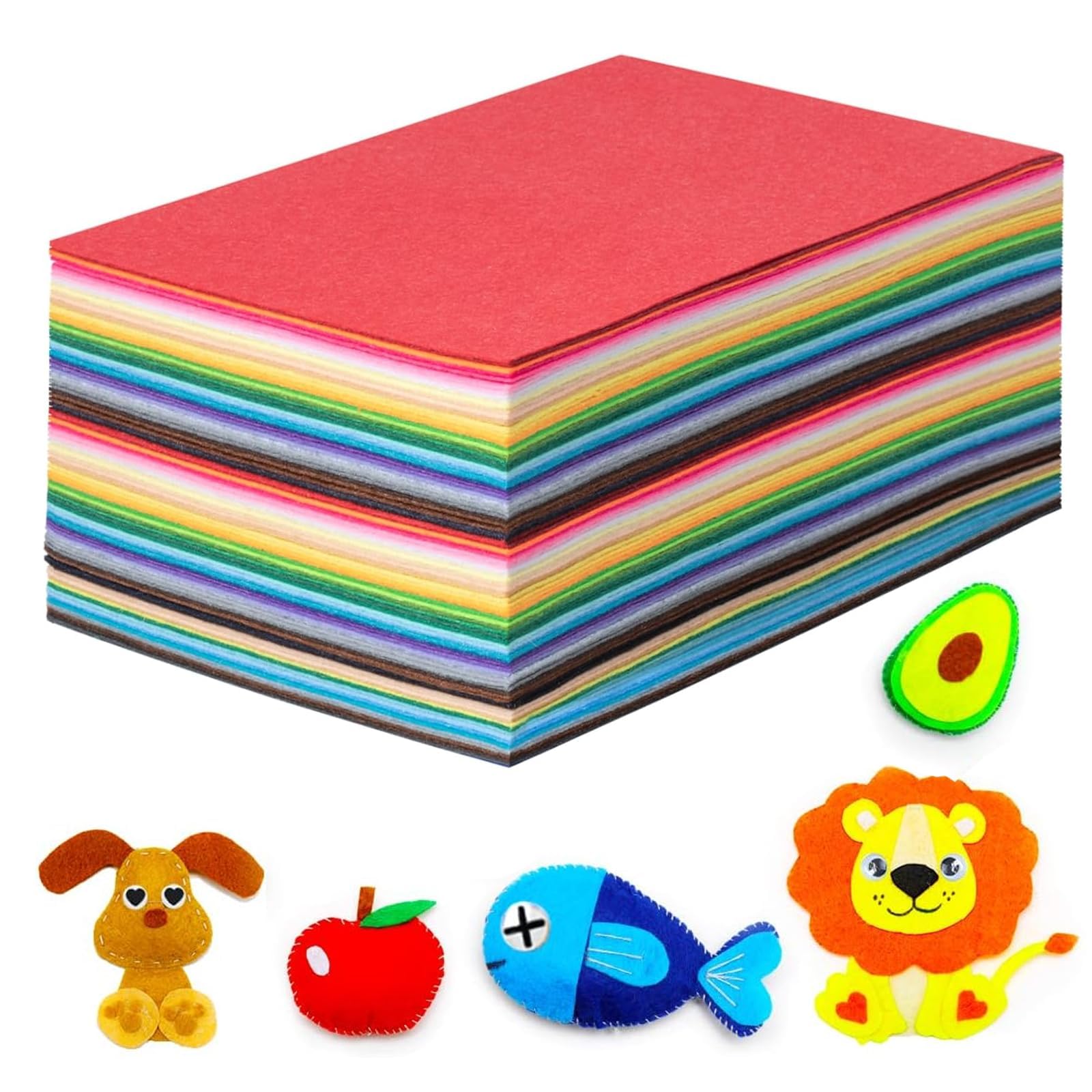 Oonoywoo Color Felt Fabric Sheets For Crafts 40Pcs Coloured Felt Sheets 30 X 20 Cm Patchwork Felts Material Felts Paper For Sewing And Diy Crafts,Christmas Ornament Craft(40 Colours)