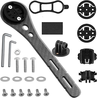 Wenbones Supporto Integrato Ciclocomputer, Supporto Computer Da Manubrio Lega Alluminio, Supporto Per Computer Da Ciclismo Per Bici Per Garmi Edge - Foto 7