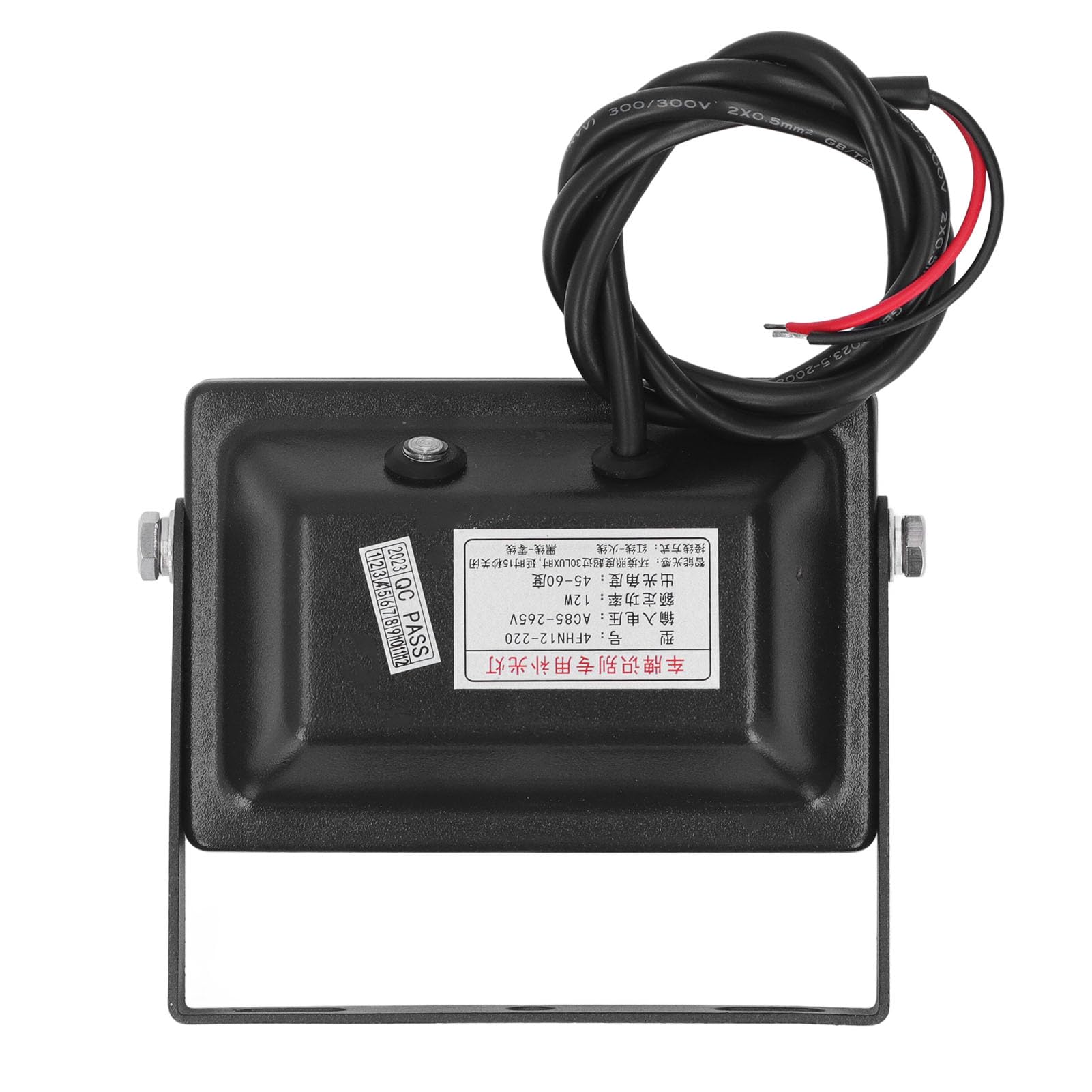 Lampa bezpieczeństwa LED Mavaol 12 W, obudowa ze stopu aluminium, przeciwwybuchowa, światłoczuła inteligentna lampa, szerokokątny zasięg 80 m, do parkingów i monitorowania