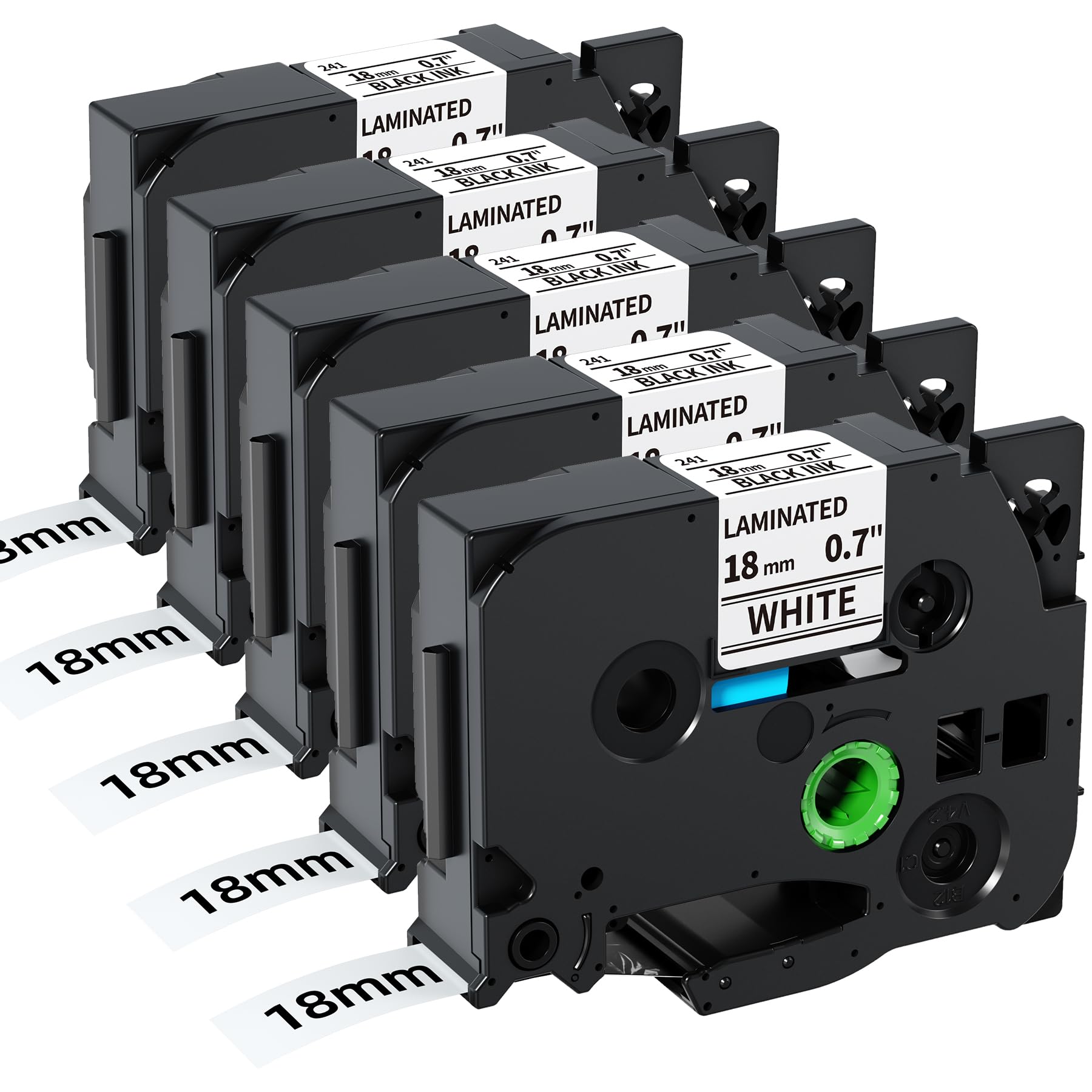 Sponsored Ad – Fimax Tze-241 18mm Compatible with Brother Label Printer Tape 18mm Replacement for Brother P-Touch Label Maker Tape TZe241 TZ-241 for PT-E300 D450 PTD600 PT-P710BT PT-P700 PT-P750W, Black on White